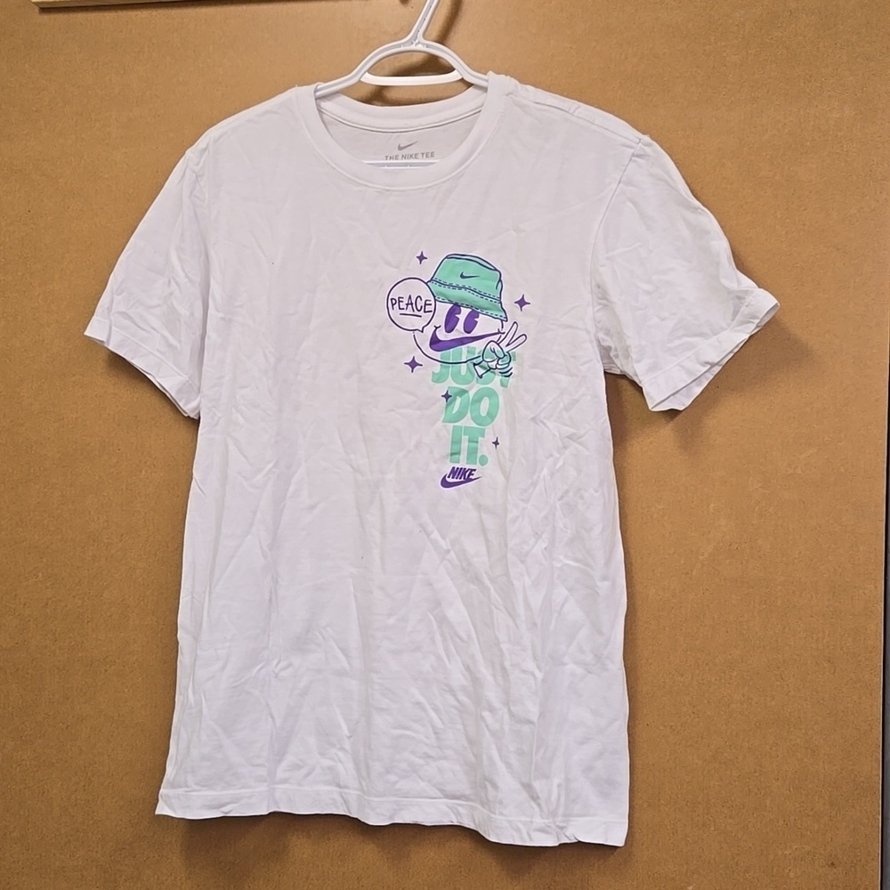 Nike Size S White Just Do It T-Shirt